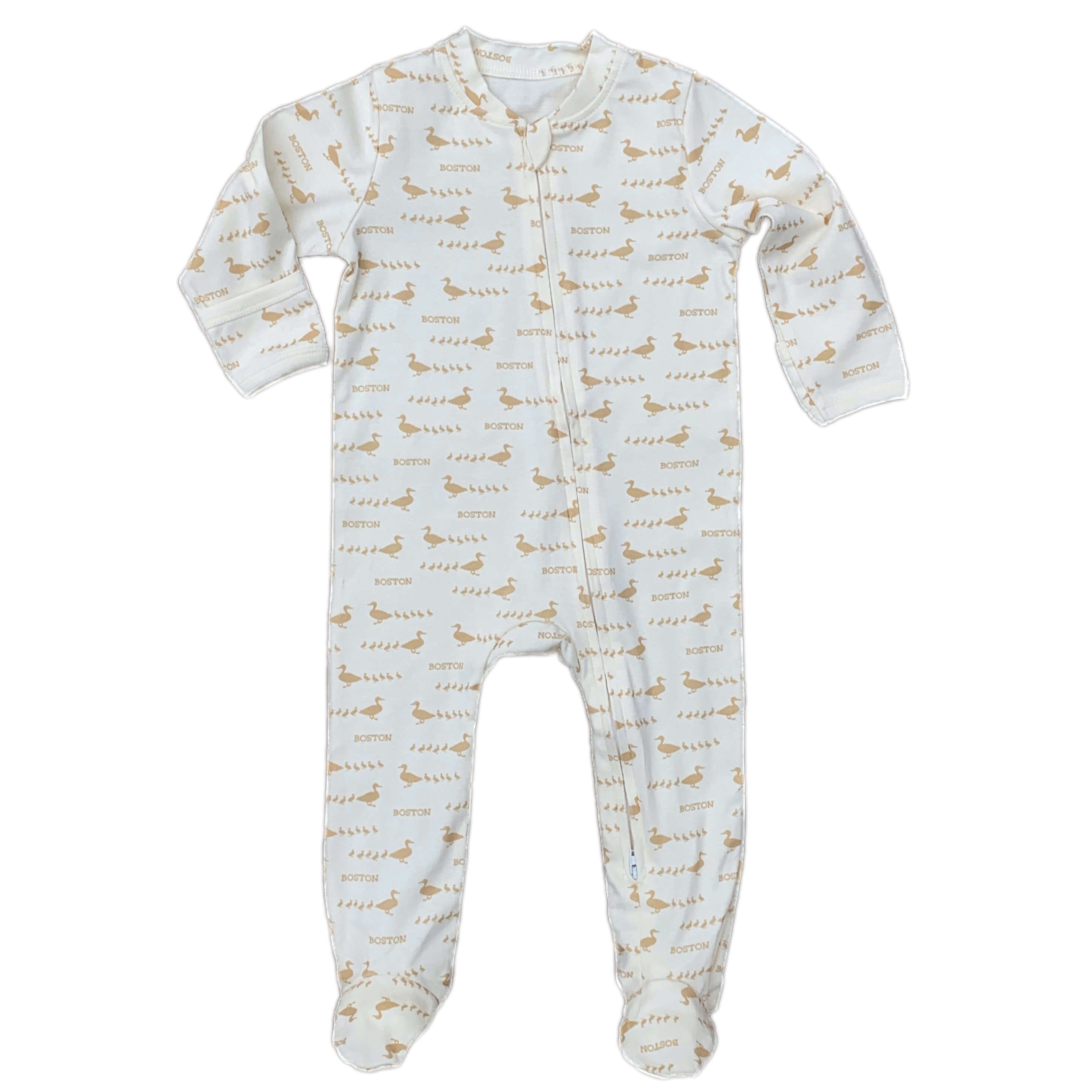 white boston duckling footie