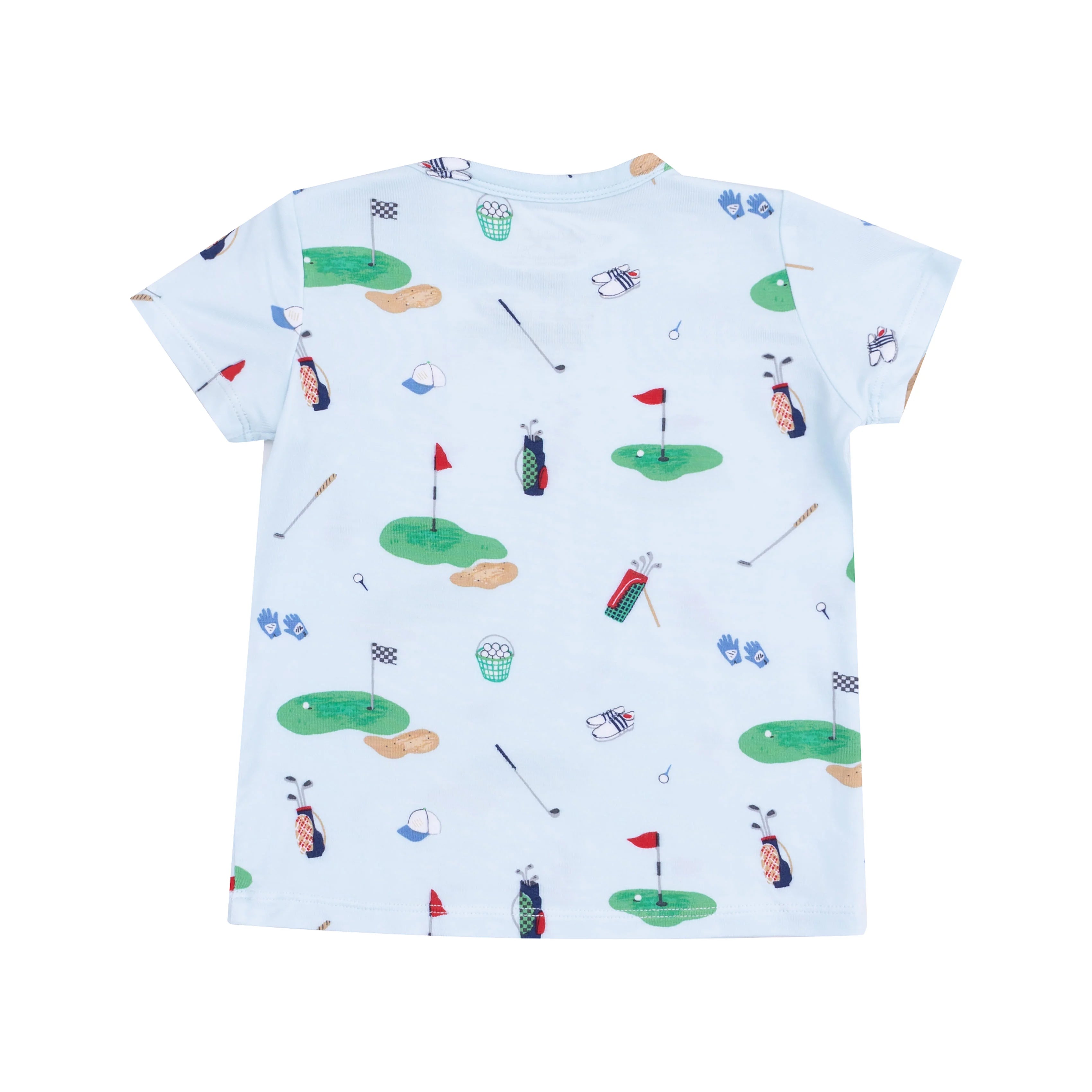 back of golf shirt