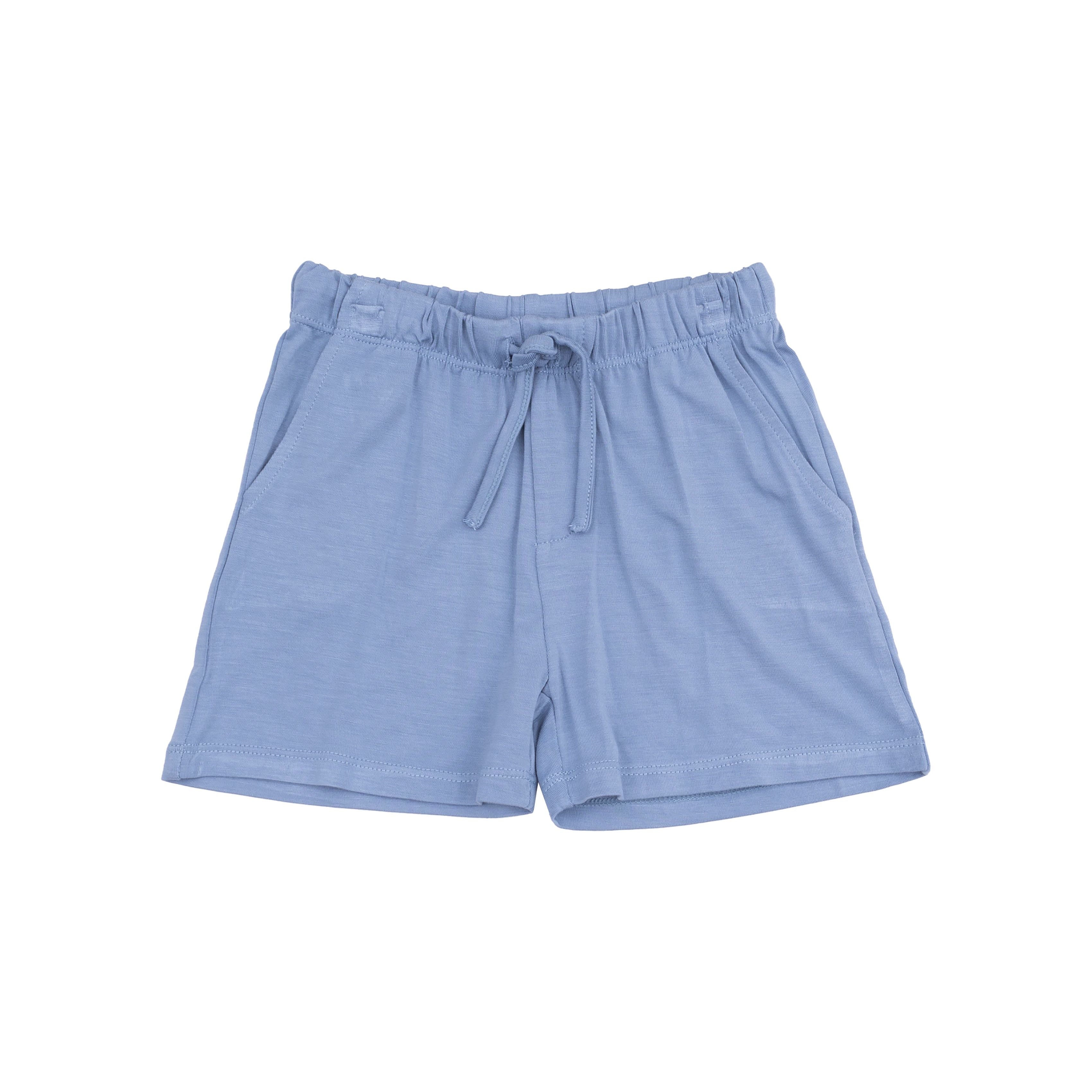 White/Blue Tugboats Crewneck Tee & Short 2pc Set