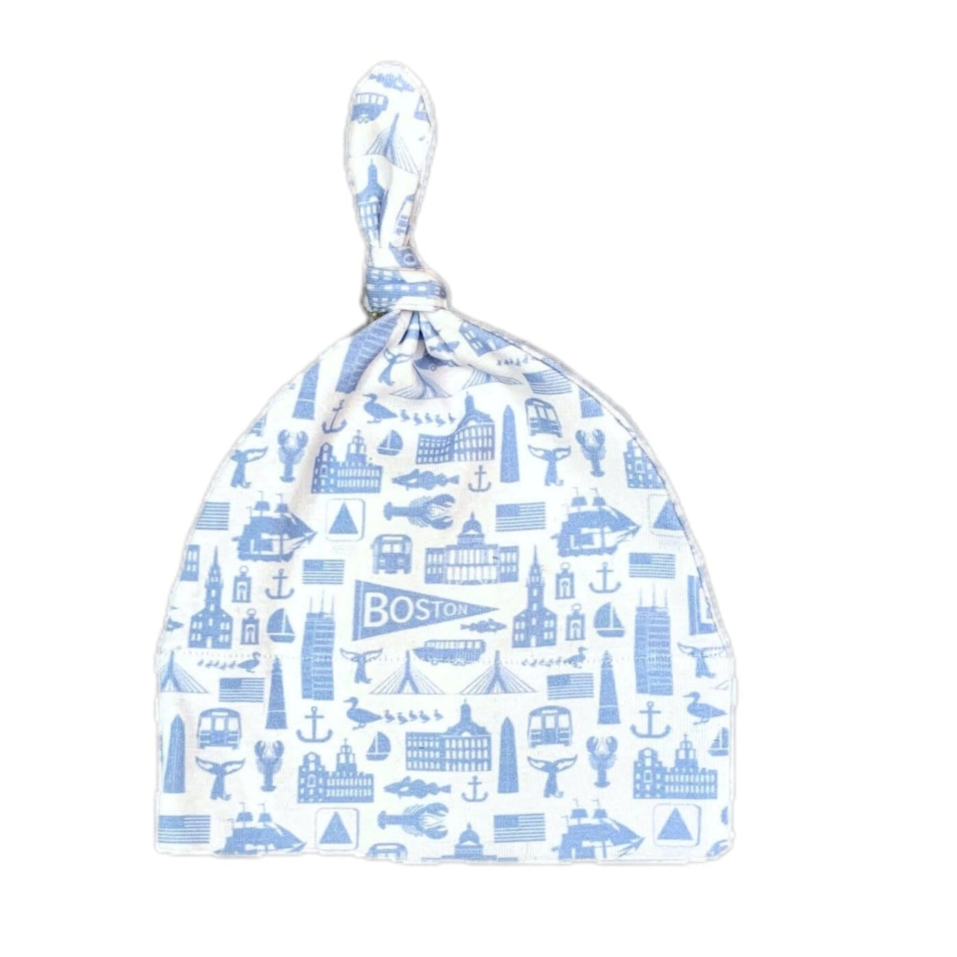 blue boston baby hat