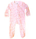 white and pink onesie with boston icon designs all over