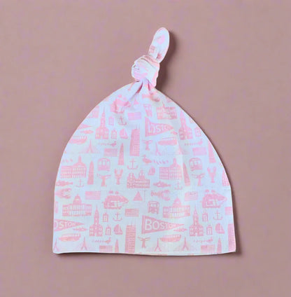 pink boston baby hat