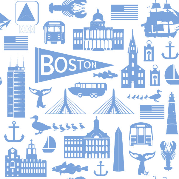 boston blue footie