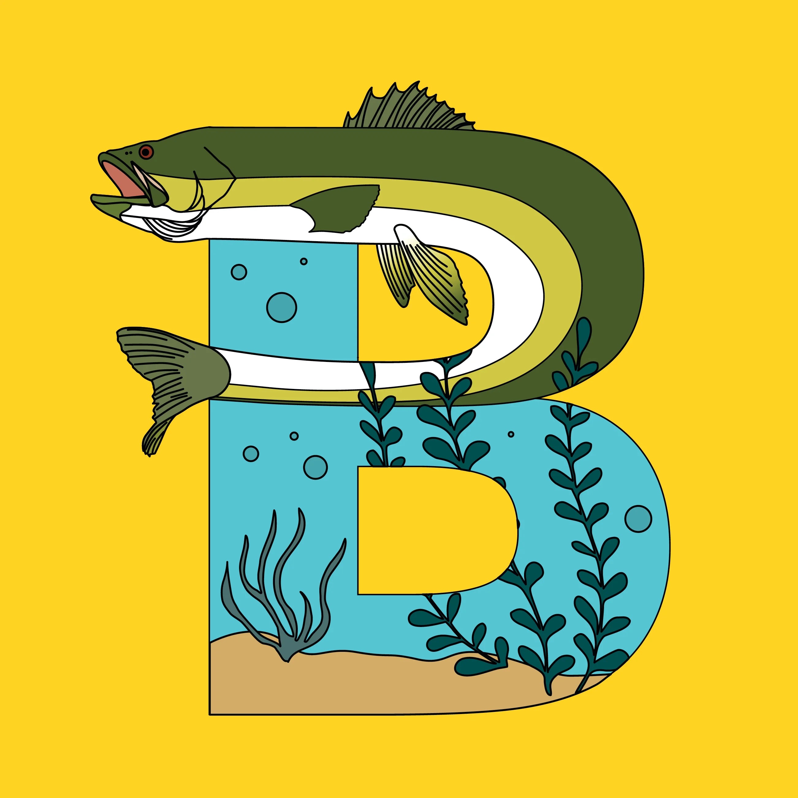 fish alphabet children&