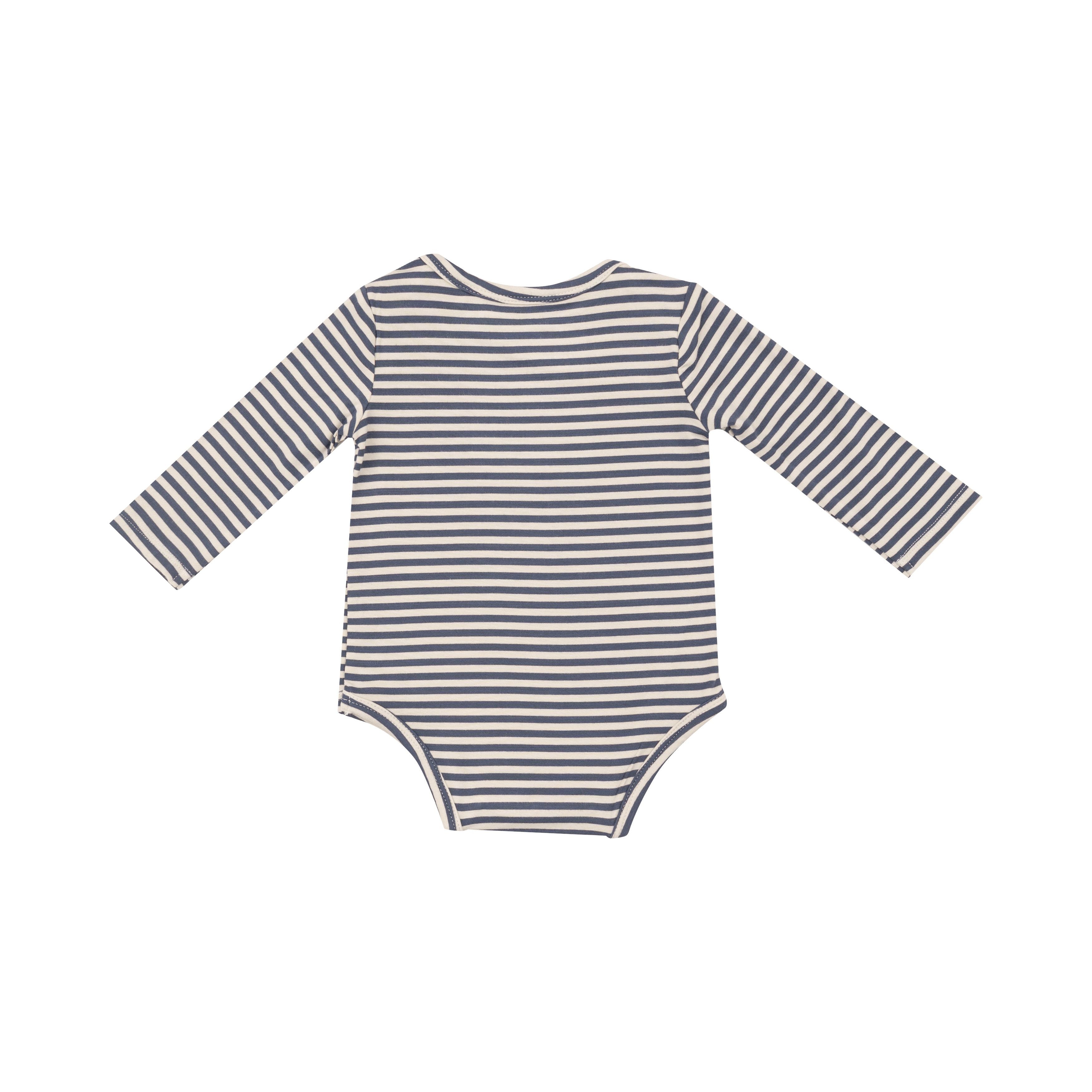 Navy &amp; Oat Stripe Bodysuit