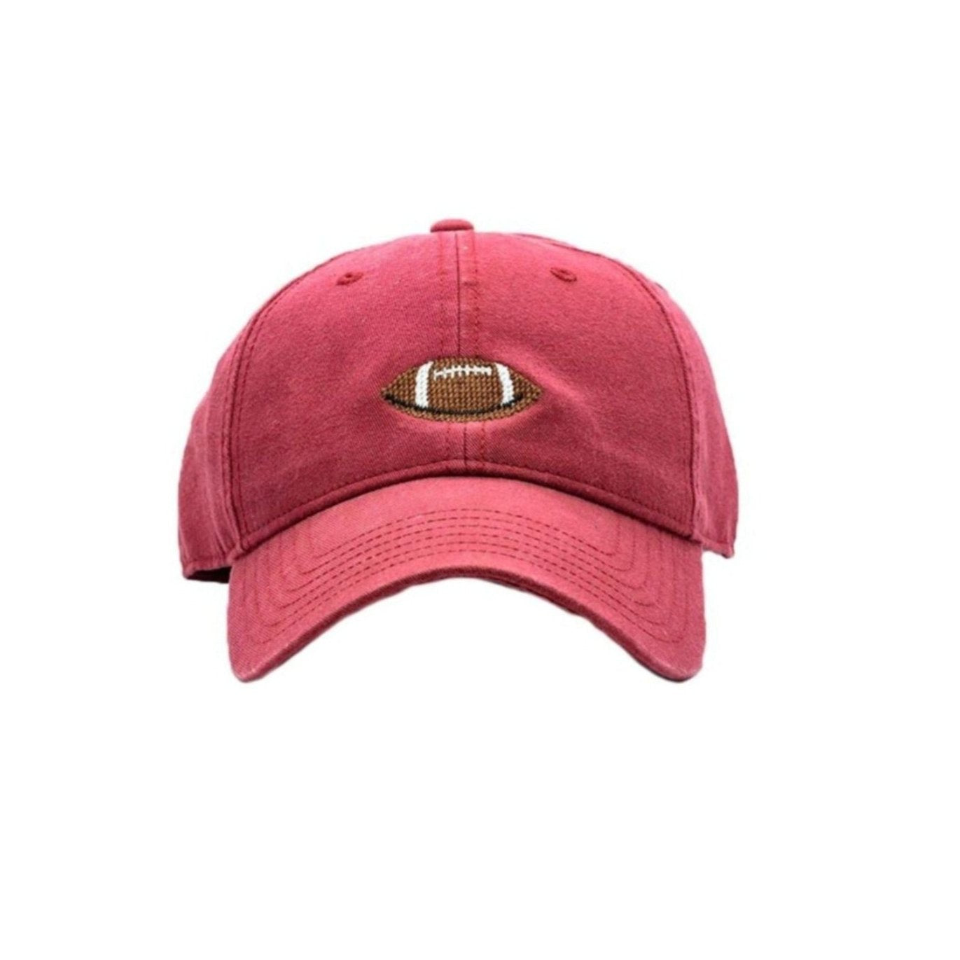 Weathered Red Football Baseball Hat