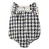 navy check baby bubble