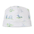 white hat with golf designs