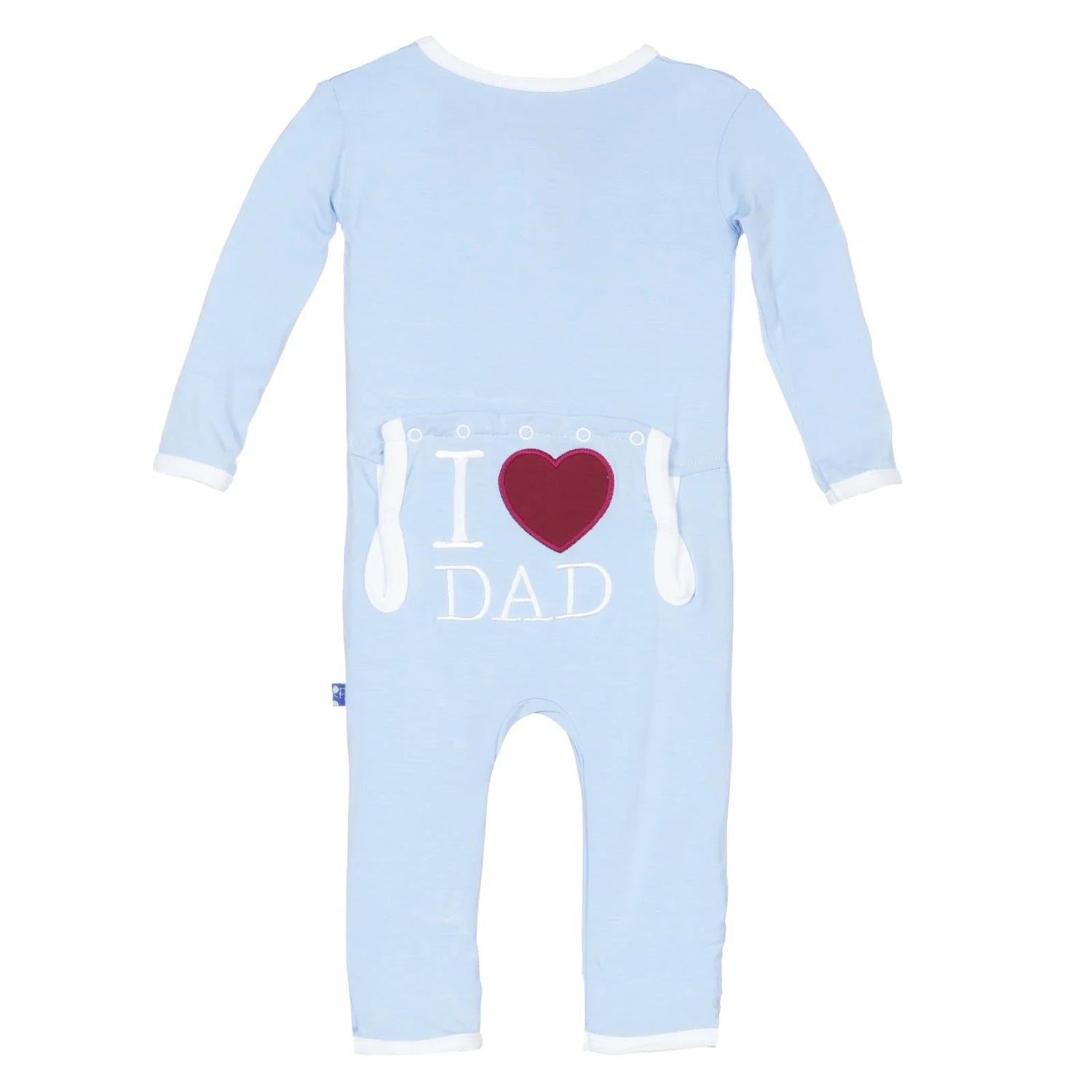 Blue &quot;I Love Dad&quot; Coverall