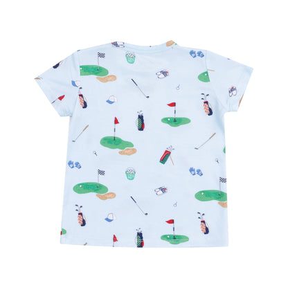 back of golf shirt