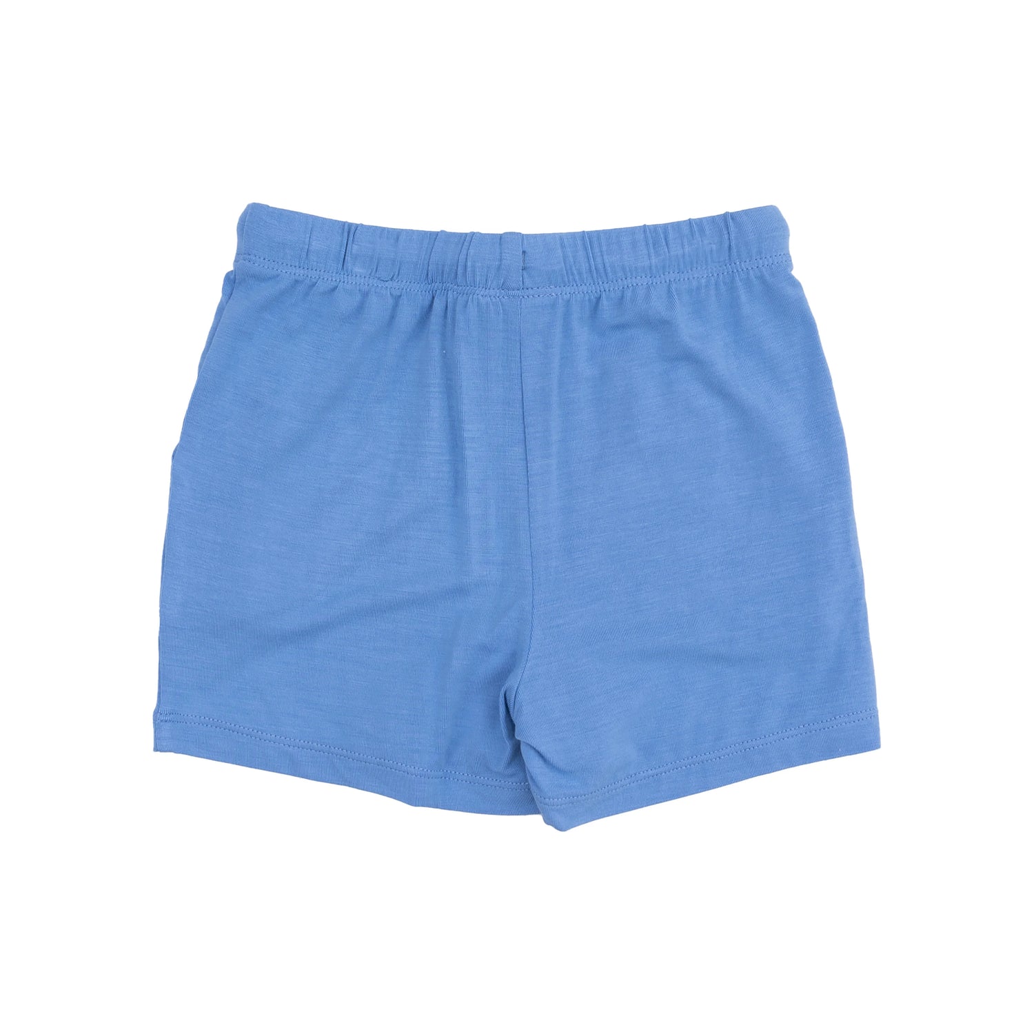 back of blue shorts