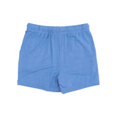 back of blue shorts