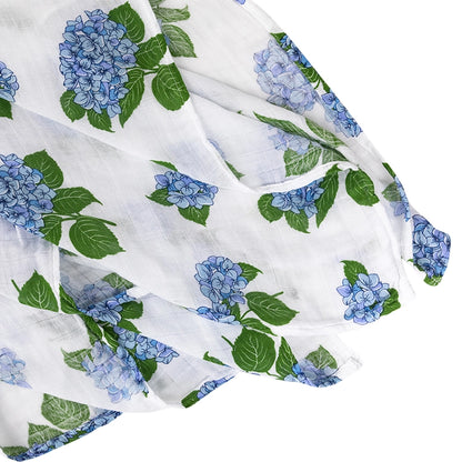 hydrangea swaddle blanket baby