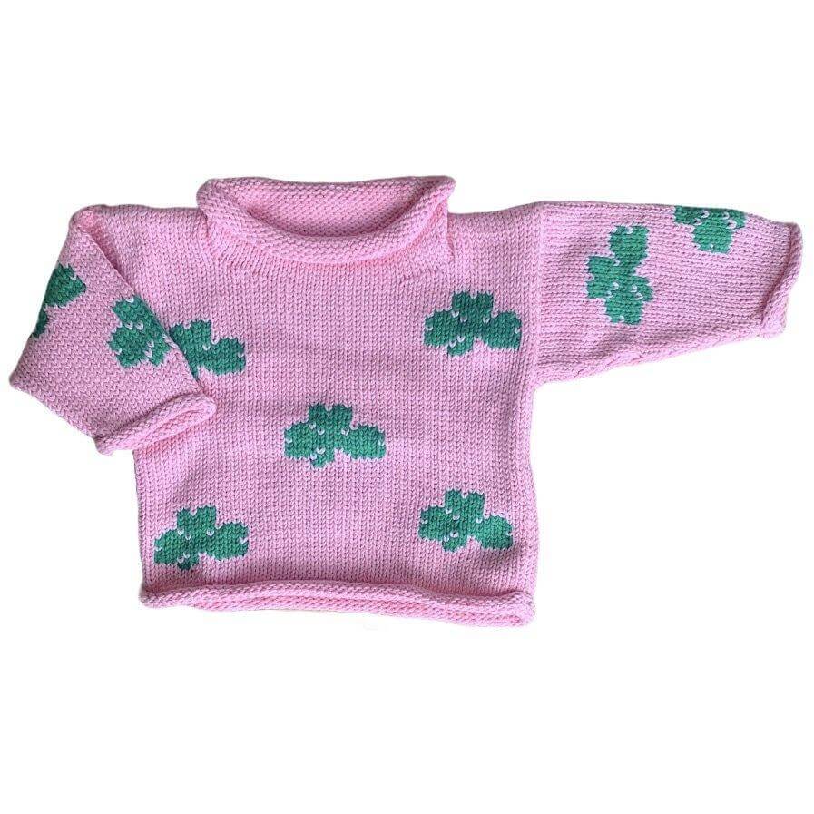 pink shamrock sweater