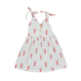 white summer lobster dress