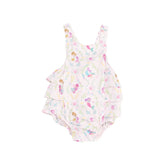pink mermaids baby sunsuit outfit