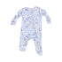 blue nautical footie baby boy