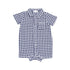 navy gingham romper