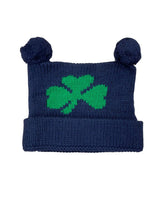 navy single shamrock hat