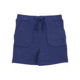 navy french terry kids short