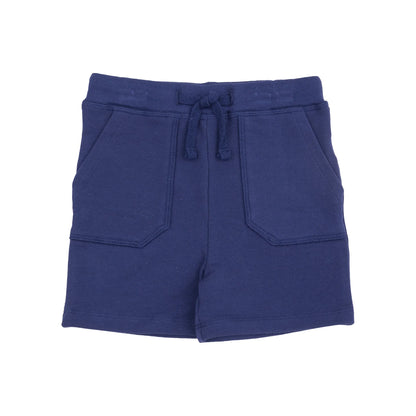 navy french terry kids short