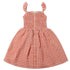 orange gingham girls dress