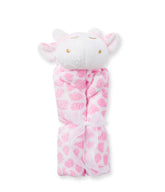 pink giraffe baby blanket
