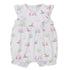 white playsuit with pink golf design