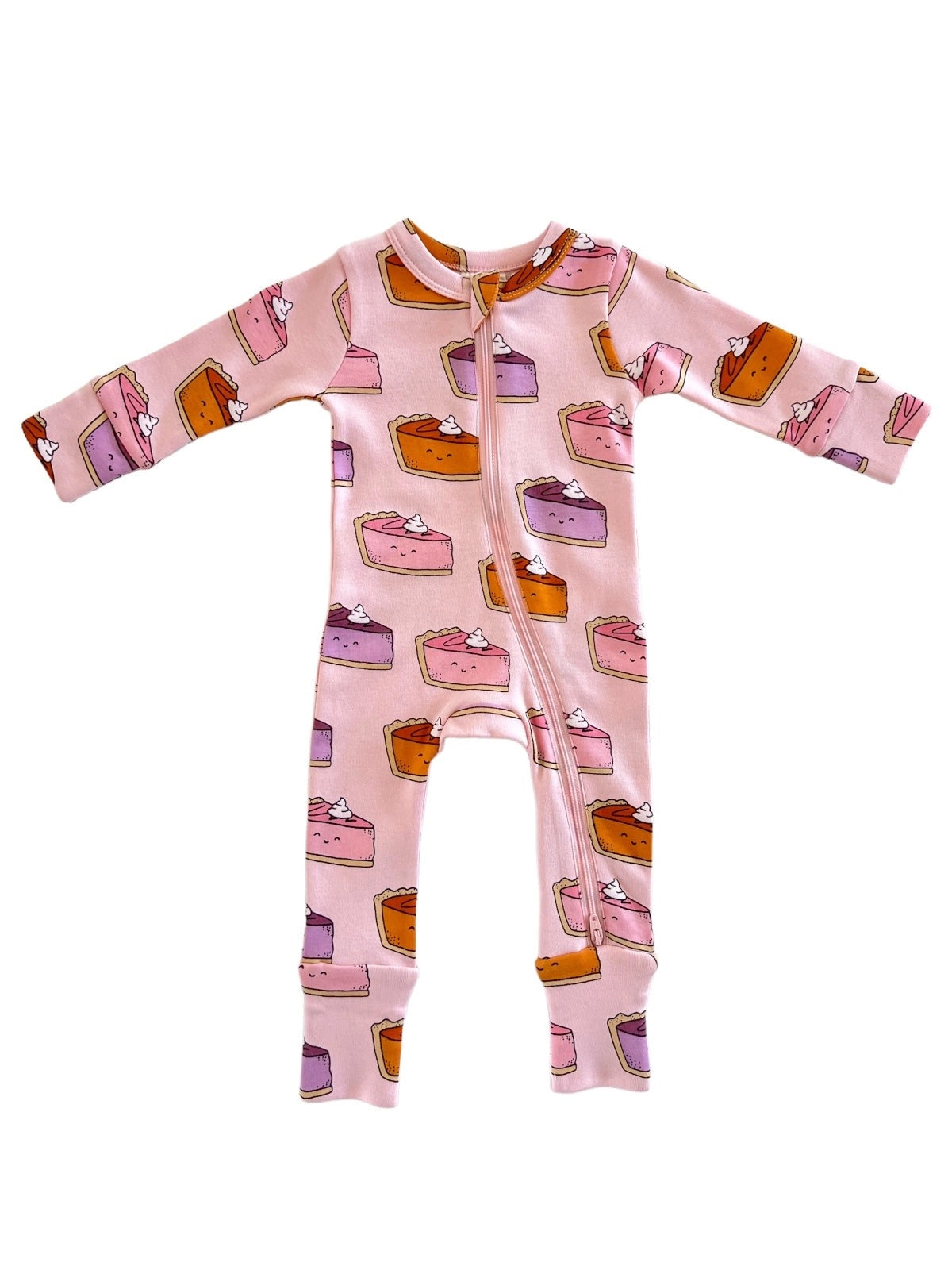 pink pumpkin pie romper