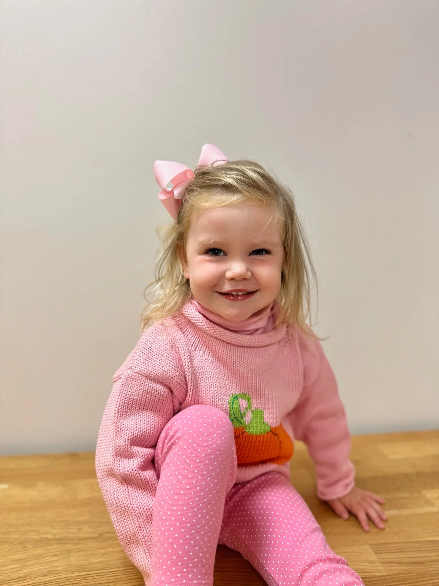 pink pumpkin sweater