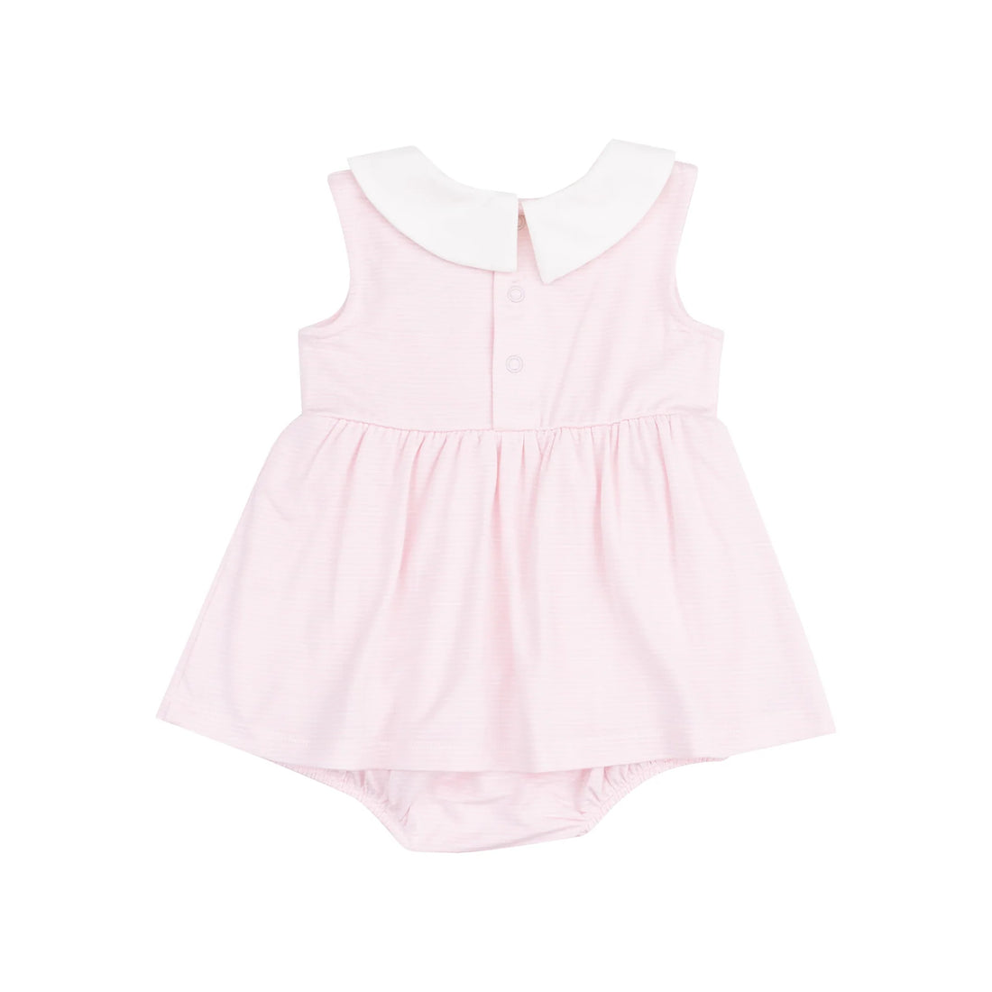 pink stripe collar bubble dress 