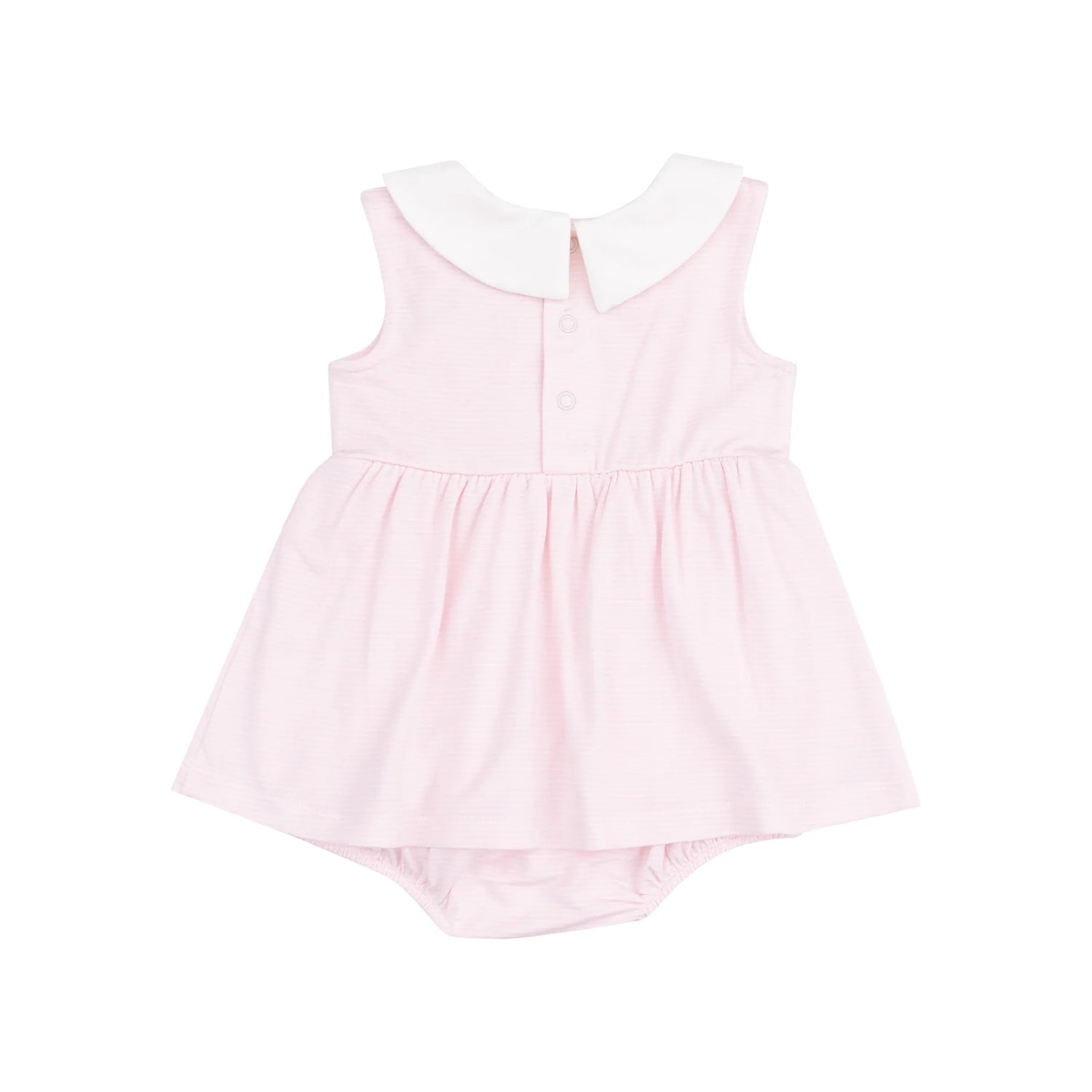 pink stripe collar bubble dress 