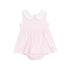 pink stripe collar bubble dress 