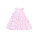 pink striped golf kids dress