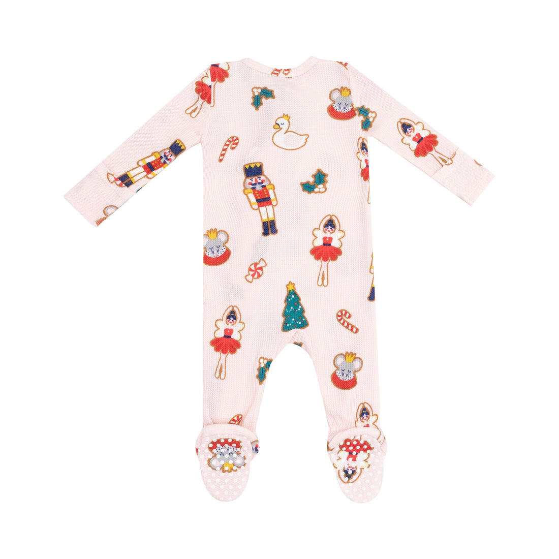 christmas sugar plum fairy baby footie