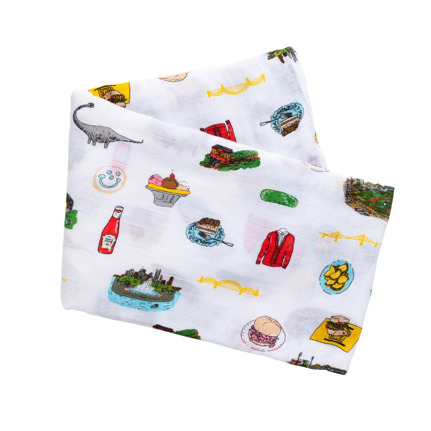 baby swaddle Pittsburgh Pennsylvania themed