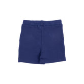 navy stripe polo and navy shorts kids set