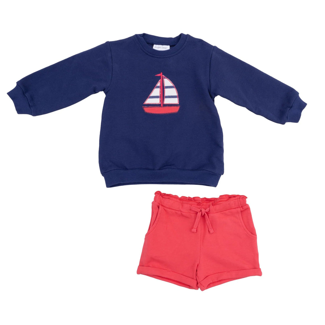 sailboat sweatshirt and shorts set