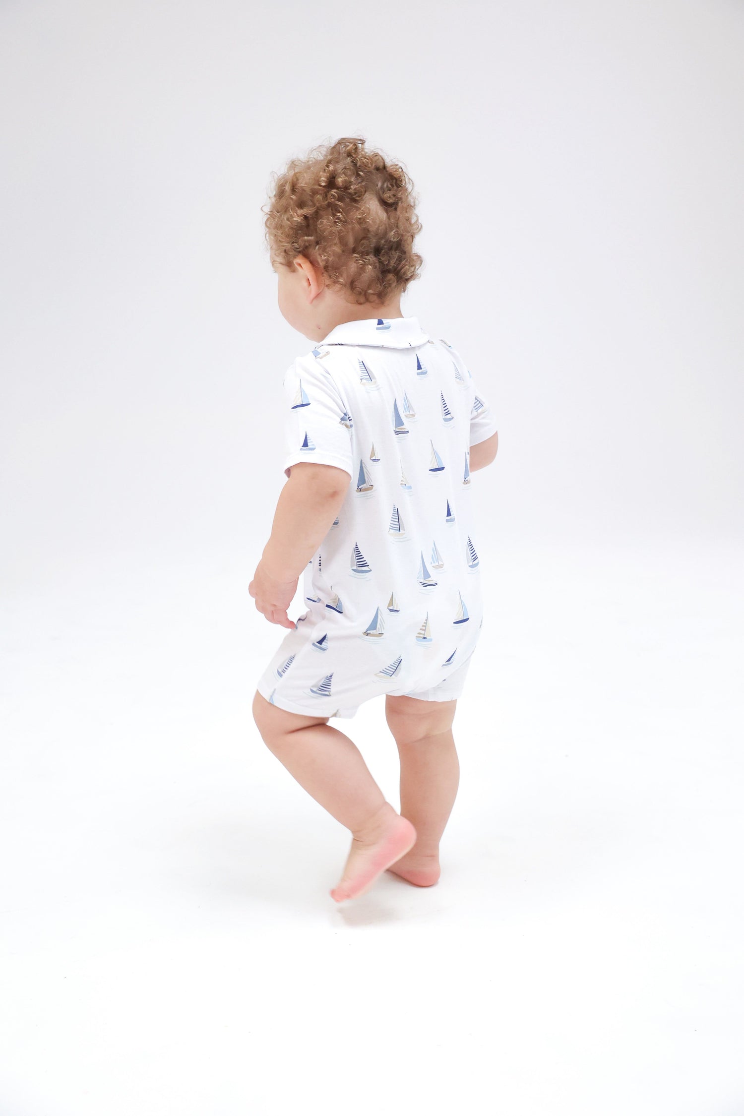 sailboat baby romper