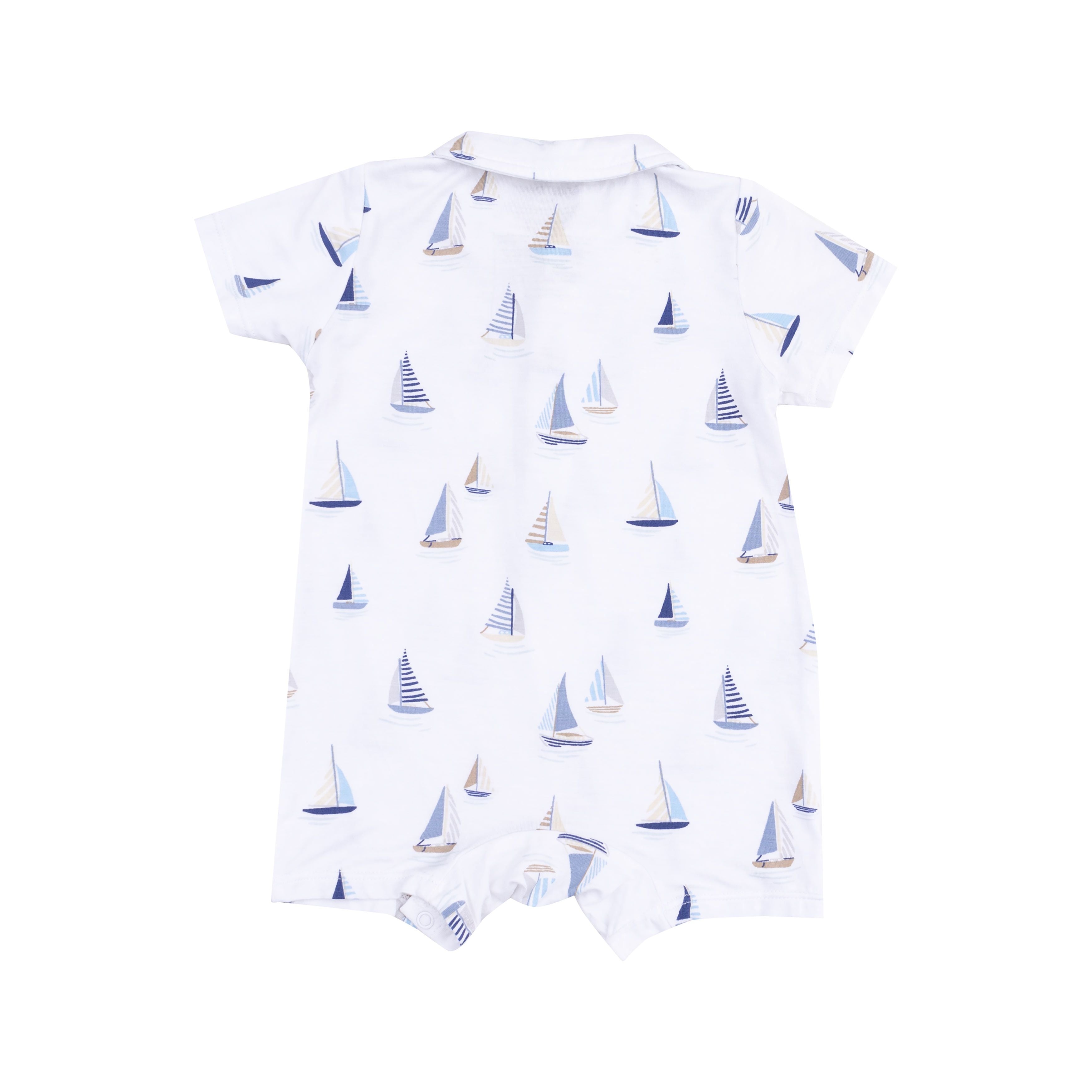 sailboat baby romper