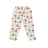 white leggings with santas and candy canes