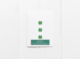 shamrock baby card