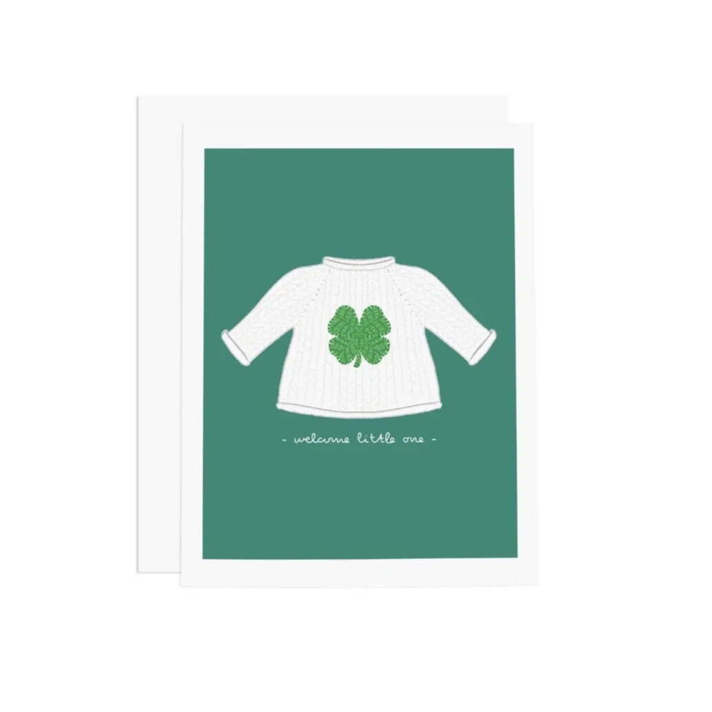 shamrock baby card