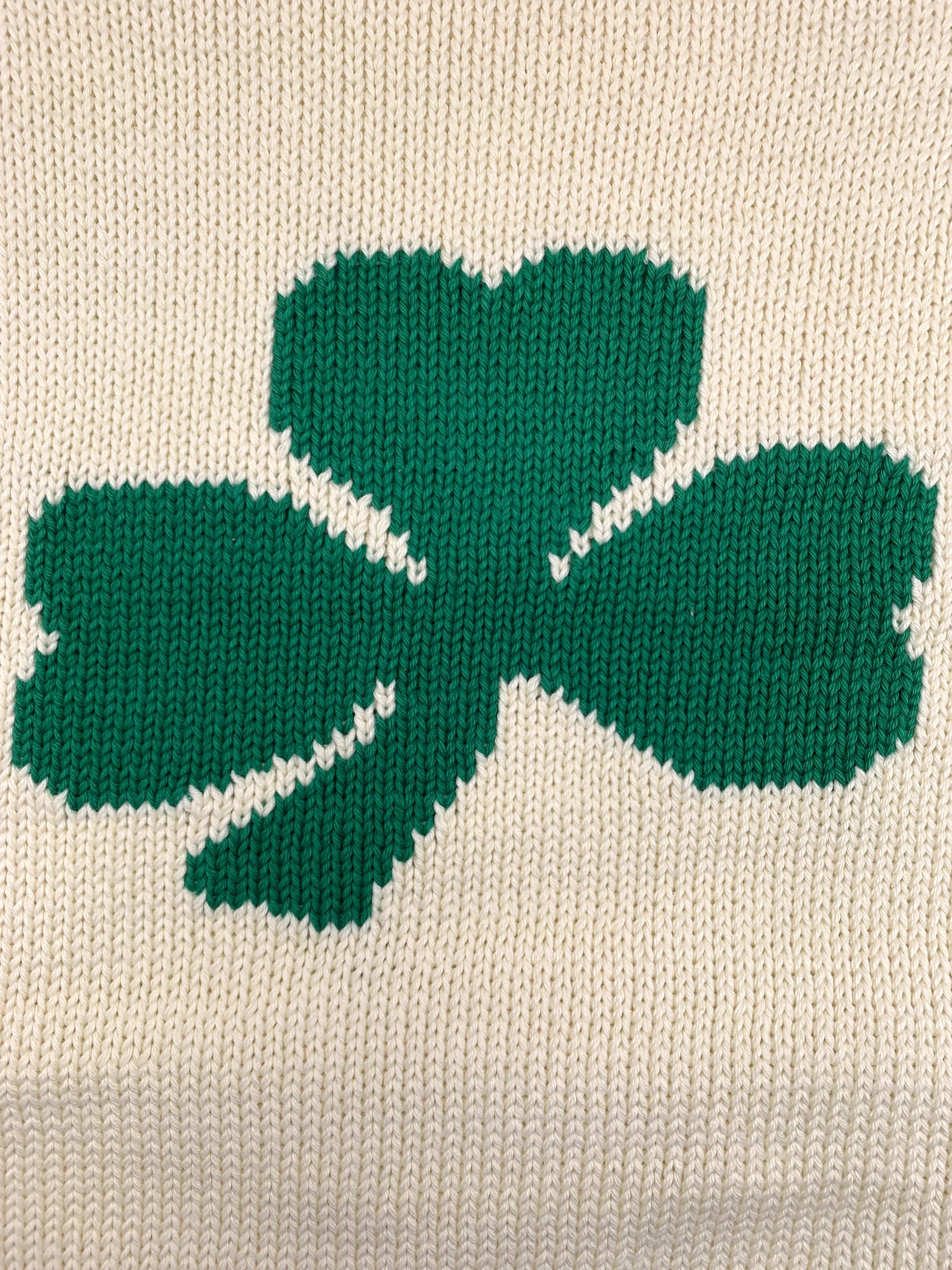 green shamrock close up