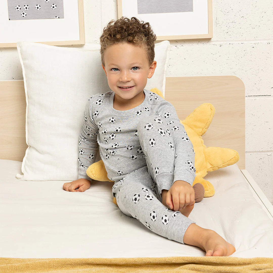 grey soccer 2pc pajamas