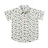 ivory shirt with blue sailboats all over