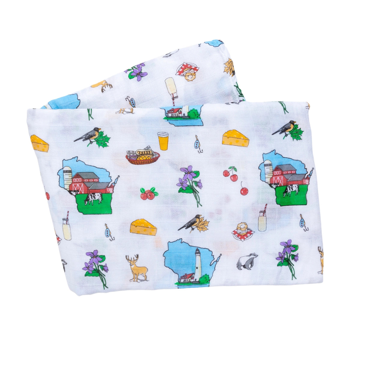 wisconsin baby swaddle blanket