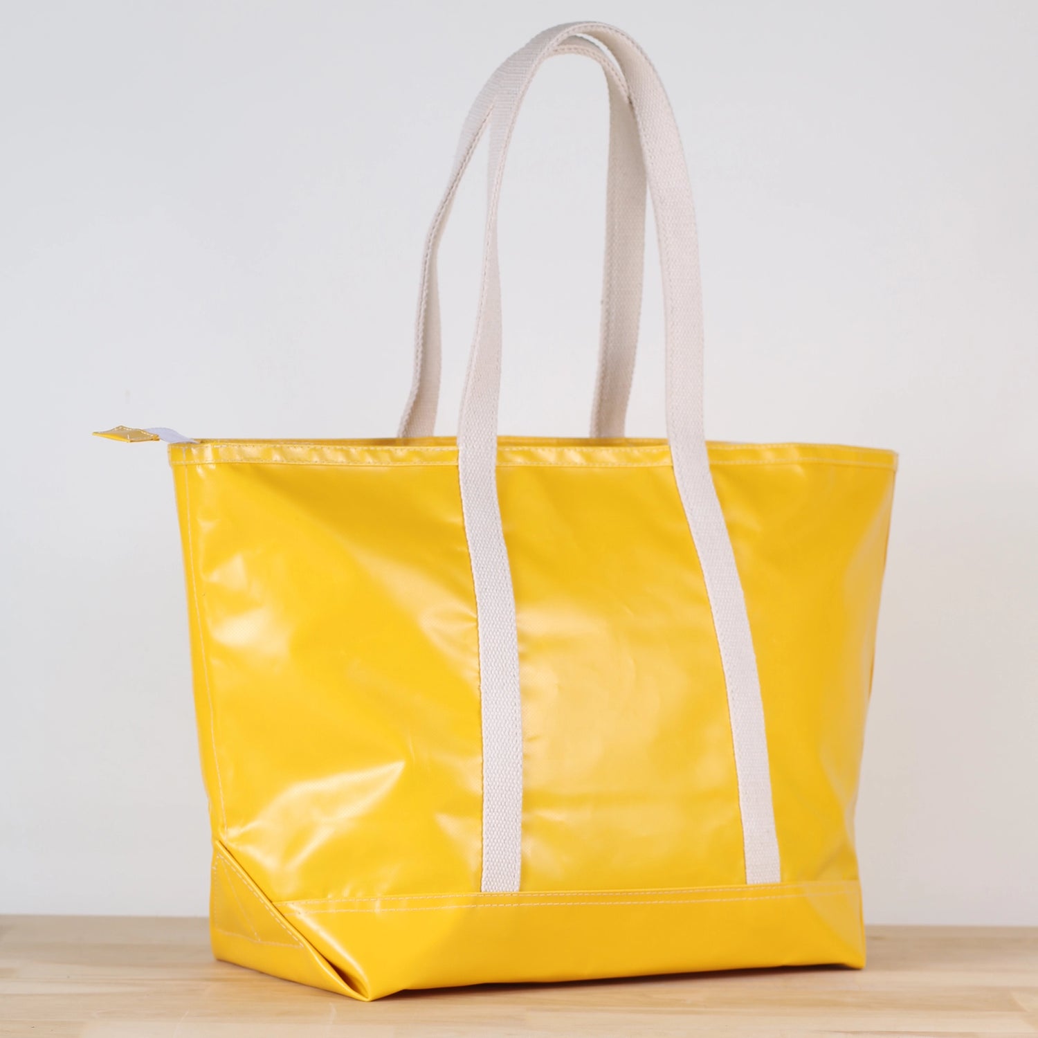 yellow tote bag