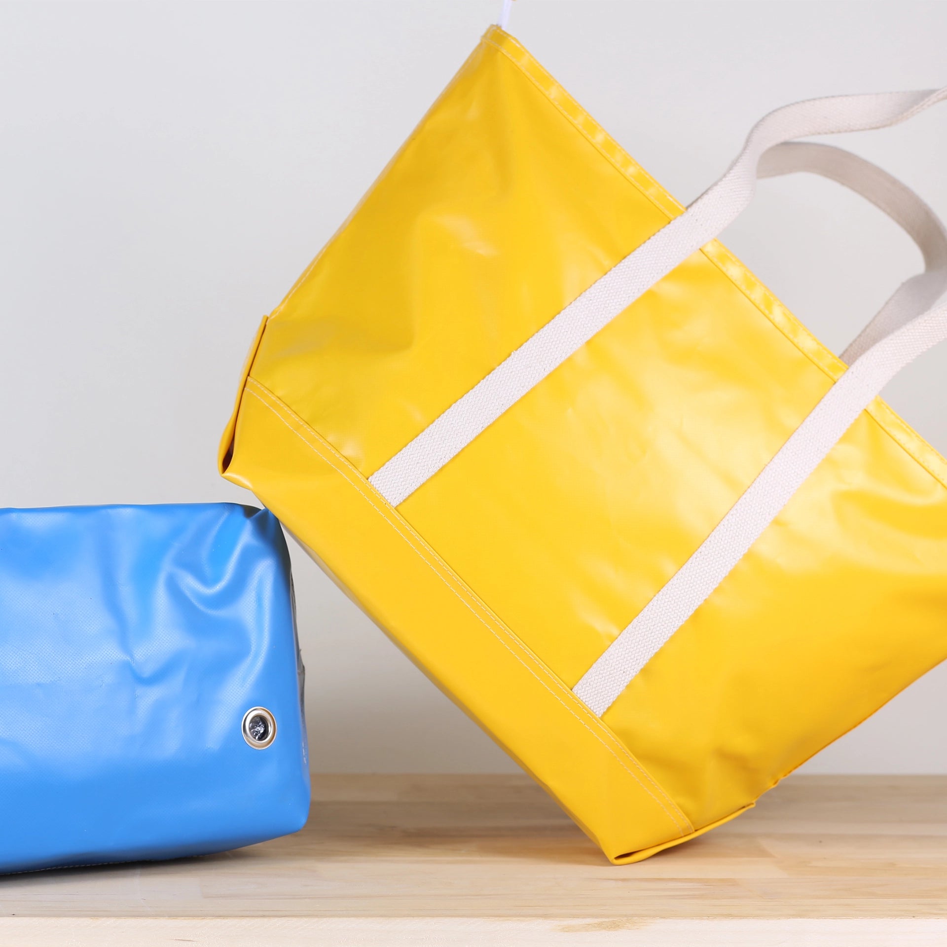 yellow tote bag