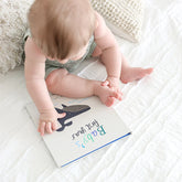 baby with book